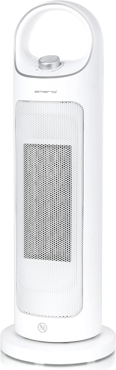 Emerio 2000W ECO Keramik Heizlüfter Säule/Turm, zwei Leistungsstufen, energiesparender Betrieb durch