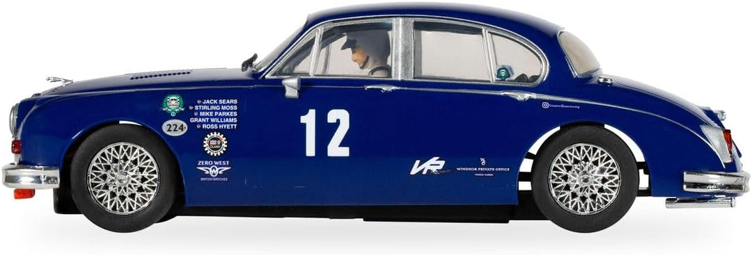Scalextric Jaguar MK2 - Grant Williams Racing Slotcar, Blau, Jaguar MK2