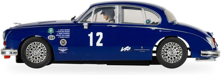 Scalextric Jaguar MK2 - Grant Williams Racing Slotcar, Blau, Jaguar MK2