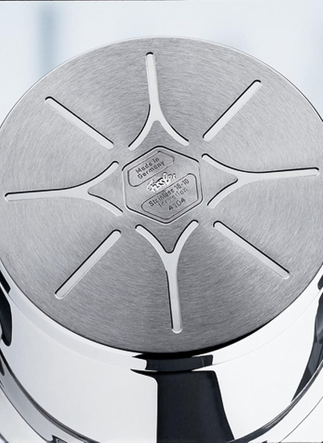 Fissler Intensa / Edelstahl-Topfset, 5-teilig,Töpfe mit Metall-Deckel (3 Kochtöpfe, 1 Bratentopf, 1