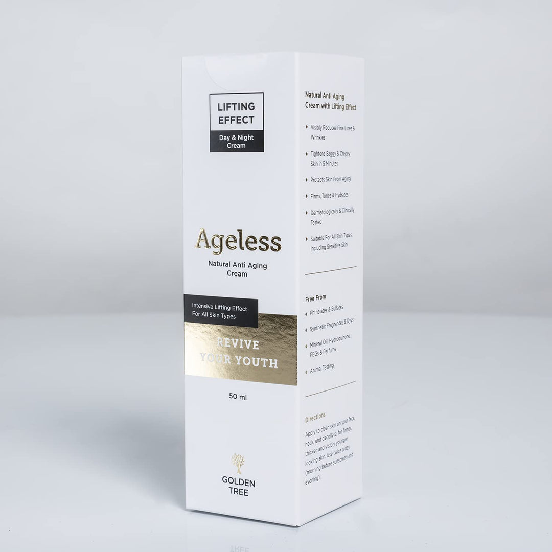 Golden Tree Ageless Anti-Falten-Creme – Anti-Aging-Gesichtscreme Tag und Nacht – Hautpflegeformel er