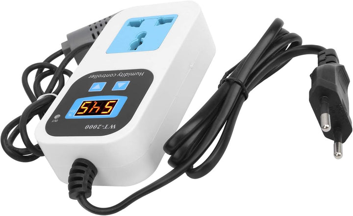 FTVOGUE Digitaler Feuchteregler WT-2000 Befeuchtung Entfeuchtung Schaltersteckdose 0%~99% RH mit Feu