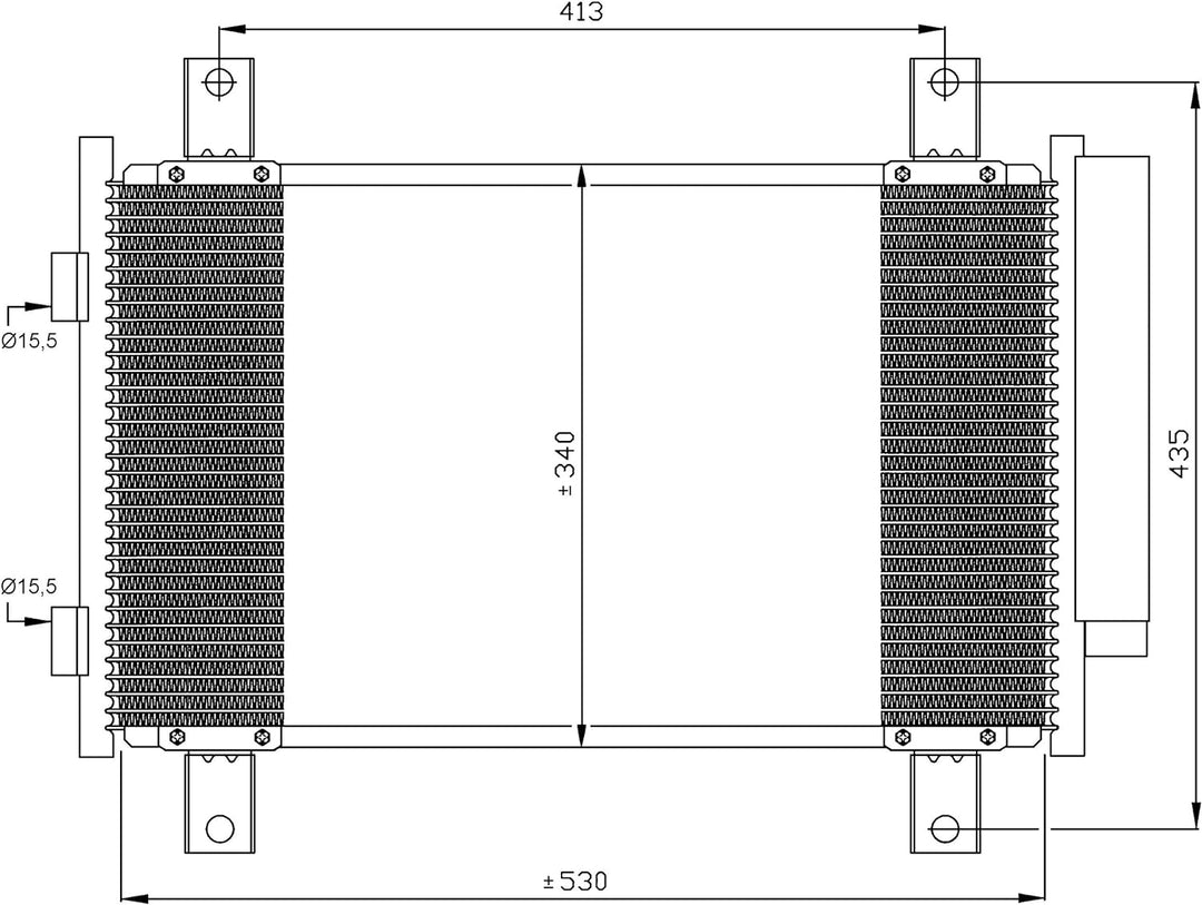 NRF 35840 Kondensator, Klimaanlage