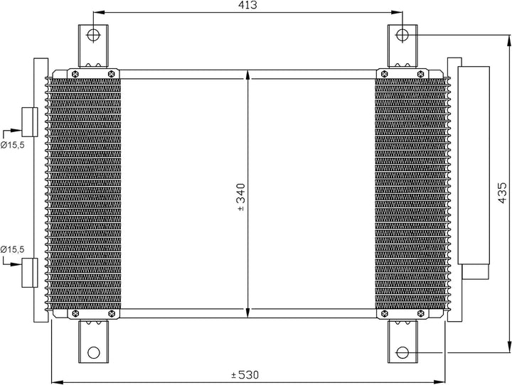 NRF 35840 Kondensator, Klimaanlage