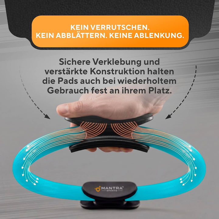MANTRA SPORTS Pilates Ring Fit Fitness Ring Beckenbodentrainer für Frau &amp; Männer, Beckenboden Traini