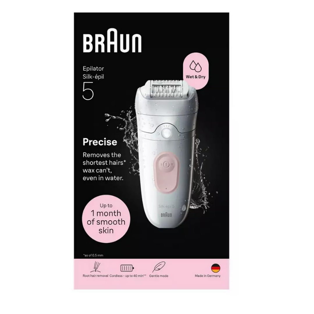 Braun Silk·épil 5, Epilierer nass &amp; trocken, einfache Haarentfernung, langanhaltende glatte Haut, 5-
