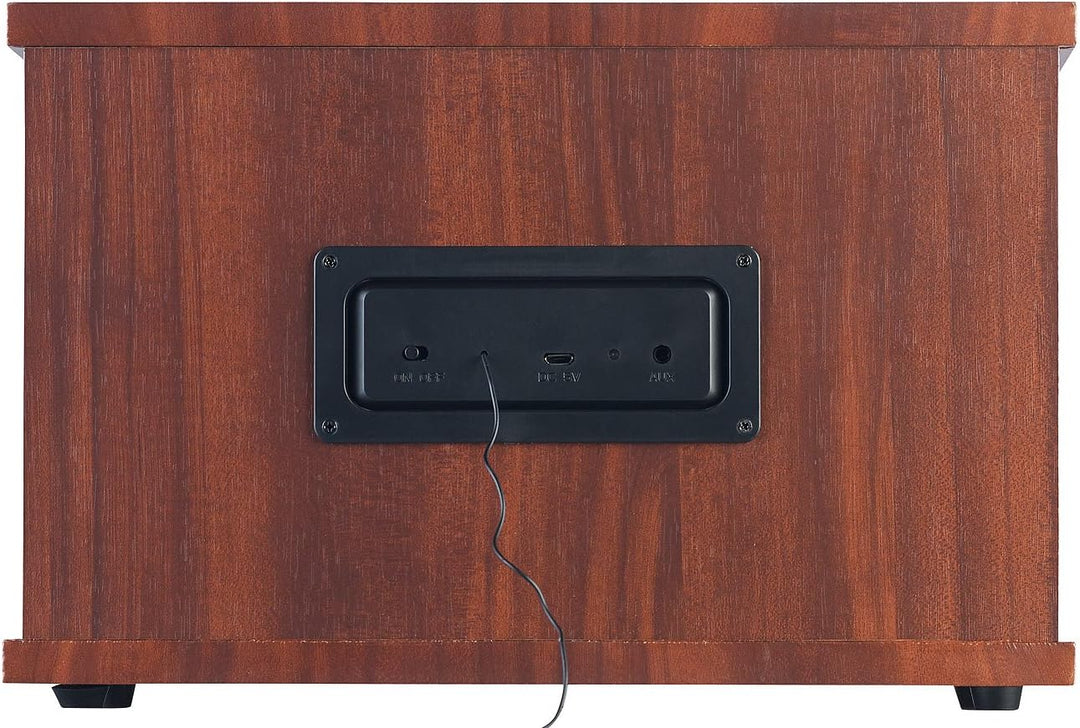 auvisio Nostalgie Radio: Nostalgisches Stereo-FM-Radio 12W, Holz, Akku, Bluetooth, USB Ladeport (Rad