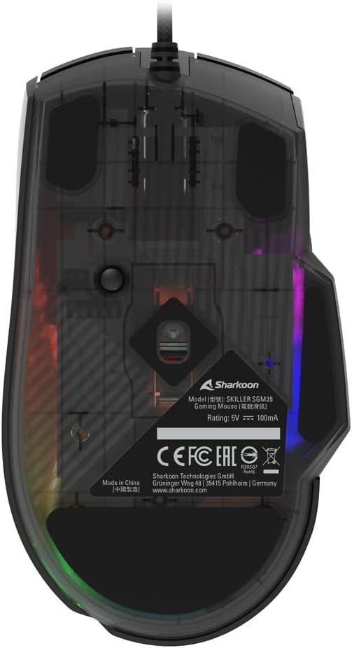 Sharkoon Skiller SGM35 Black, Optical Gaming Maus, RGB, PBT Button