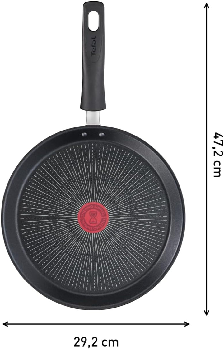 Tefal Unlimited On Crêpepfanne Induktion 28 cm, Pancake Pfanne mit kratzfester Titanium Antihaft-Bes