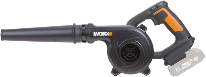 WORX WX094.9 Akku Werkstatt-Gebläse - 20V Max Laubbläser - 20V Powershare-Akkus kompatibel - ohne Ak