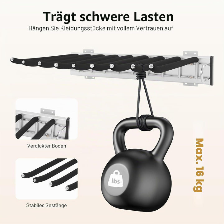 Edelstahl Hosenbügel Hosenauszug Kleiderstange Ausziehbar rutschfeste Kleiderbügel 9 Balken für Klei