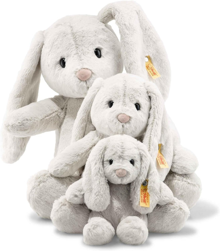 Steiff Hoppie Hase - 18 cm - Plüschhase mit Schlappohren - Kuscheltier für Kinder - Soft Cuddly Frie