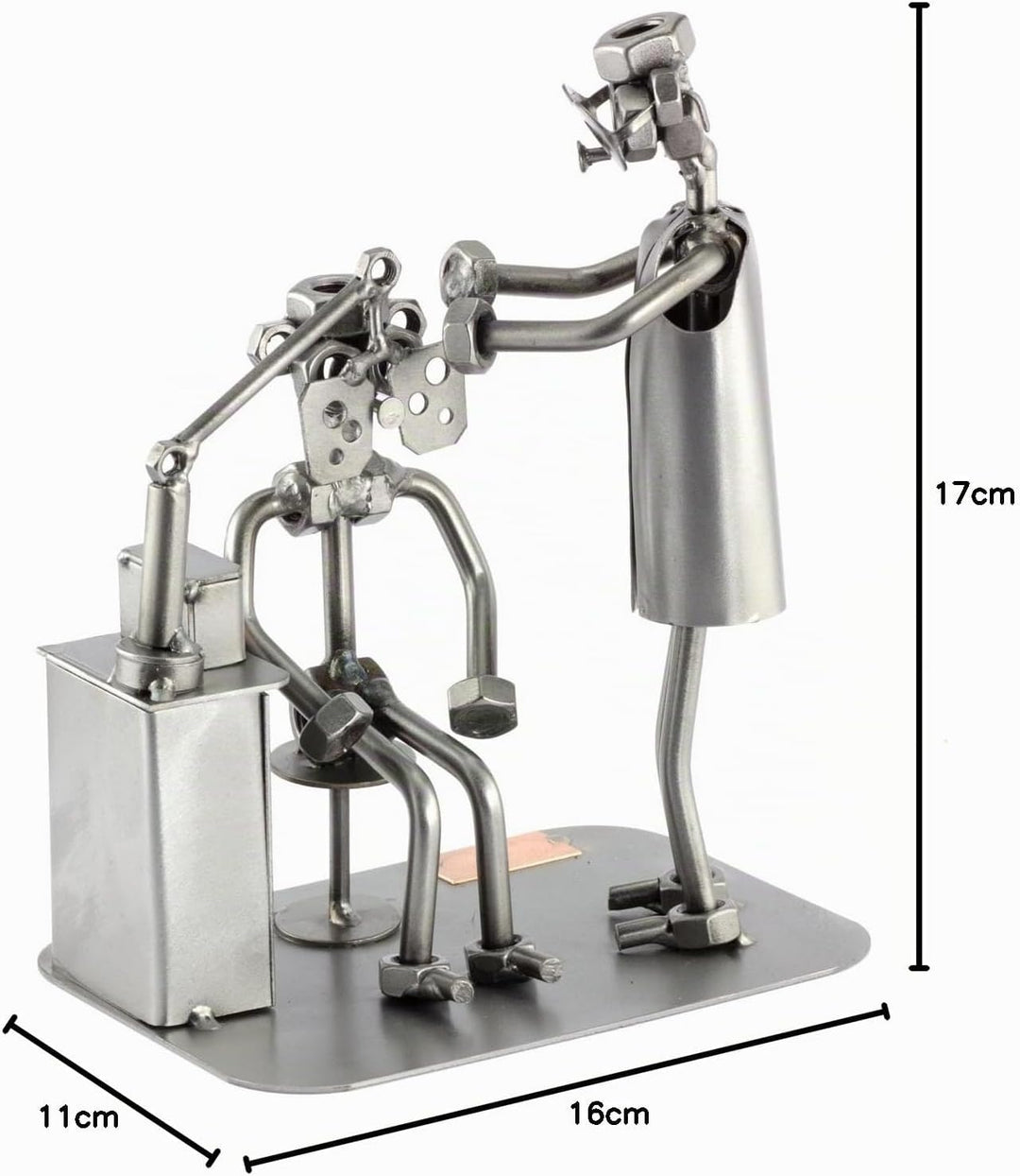 Steelman24 I Schraubenmännchen Augenarzt I Made in Germany I Handarbeit I Geschenkidee I Stahlfigur