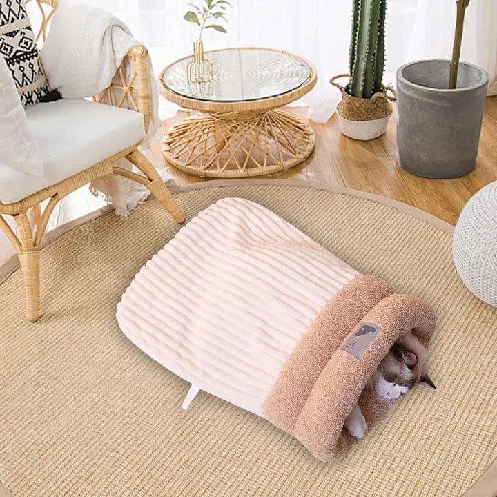 Katzen Winterschlafsack - Katzenschlafsack Für Wohnungskatzen | Weicher Bequemer Katzen Winterschlaf