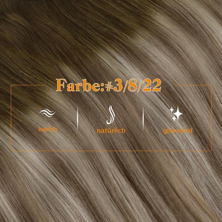 Easyouth Extensions Ponytail Echthaar Remy Pferdeschwanz Echthaar Balayage Zopf Extensions Echthaar