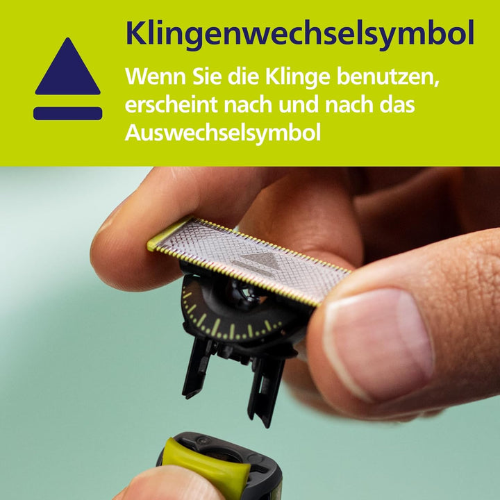 Philips OneBlade Original 360-Klingen, passend für alle OneBlade und Pro Modelle, original von Phili