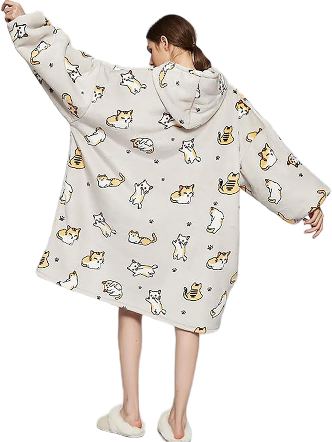 Übergrosse Hoodie Sweatshirt, Original Decke Sweatshirt, super weiche gemütliche warme komfortable R