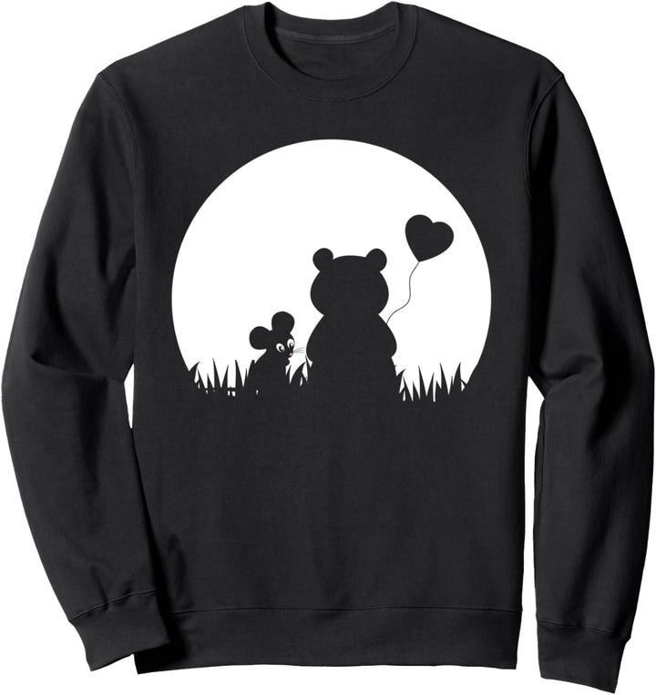Valentinstagskostüm Maus Bär Herz Love My Valentines Sweatshirt
