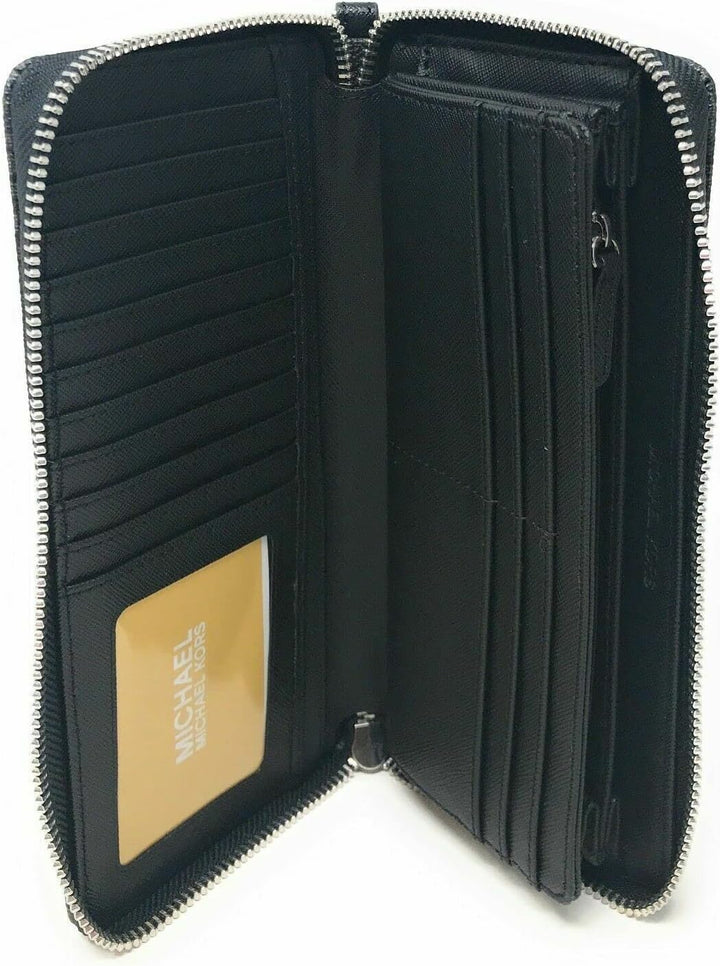 Michael Kors Damen Jet Set Travel Continental Reisezubehör – Kartenhüllen, L Schwarz