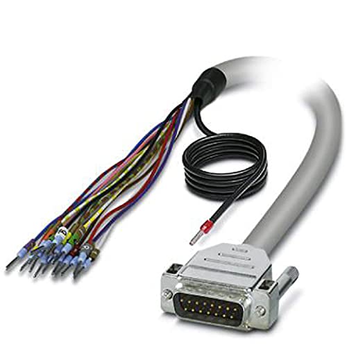 PHOENIX CONTACT CABLE-D-15SUB/M/OE/0.25/S/2.0M Konfektioniertes Geschirmtes Rundkabel, Einzeladern (