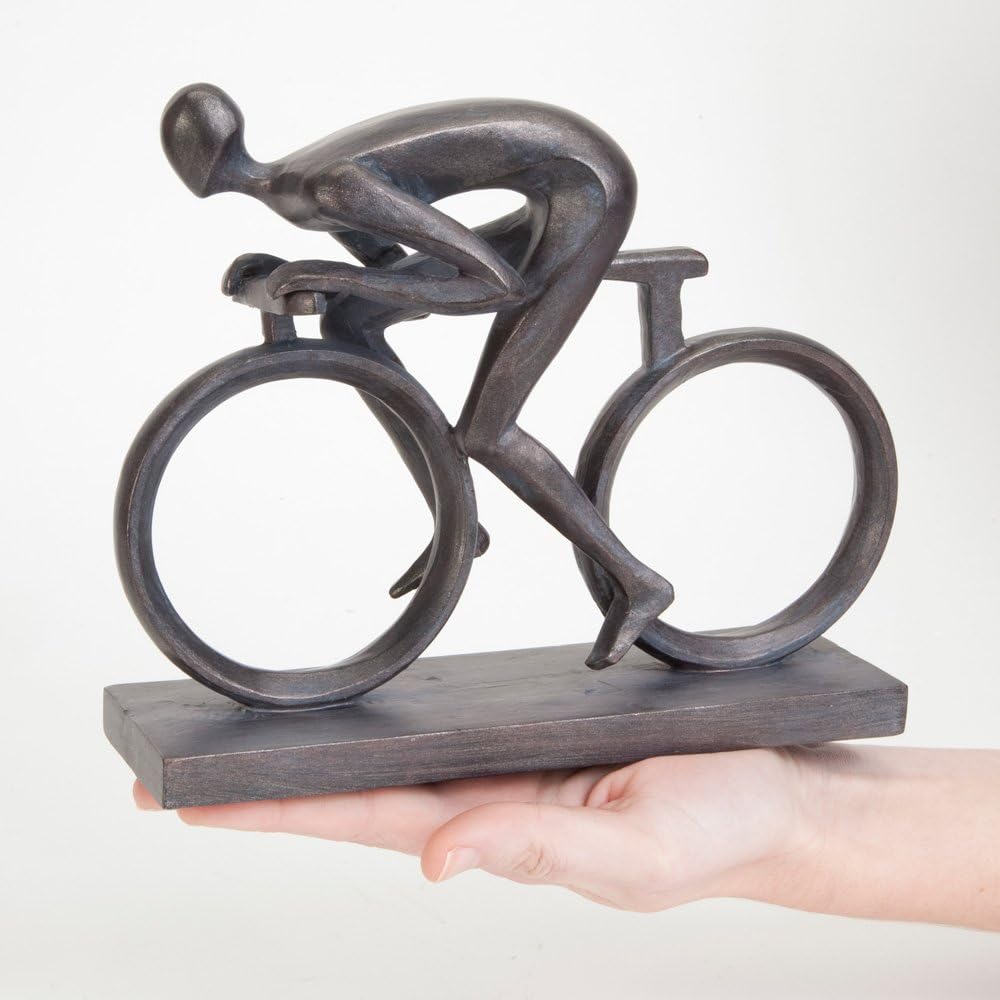 Bits and Pieces - Elegante 16,5 cm Fahrradstatue – aussergewöhnlich geformt aus robustem Polyresin –