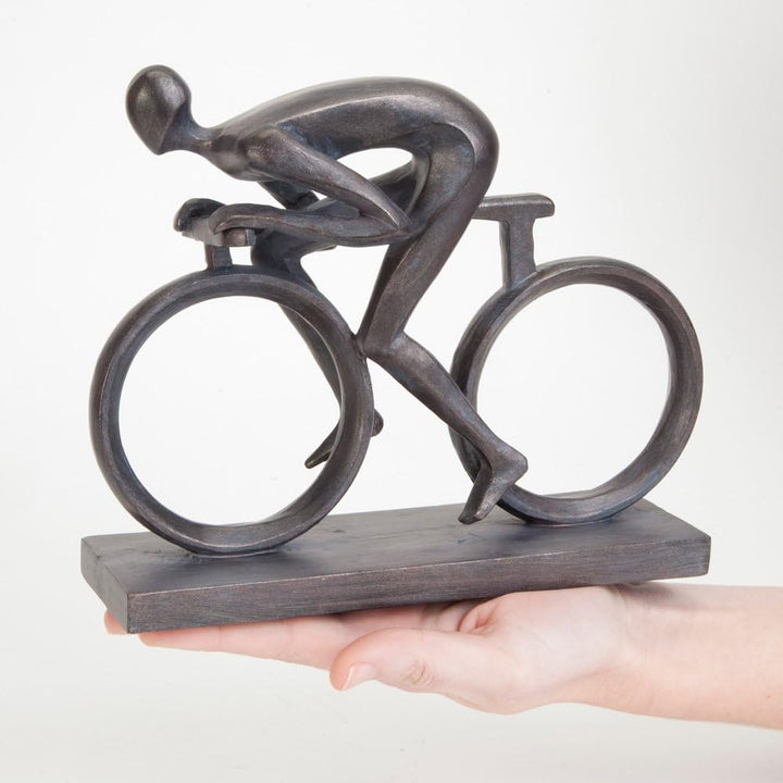 Bits and Pieces - Elegante 16,5 cm Fahrradstatue – aussergewöhnlich geformt aus robustem Polyresin –