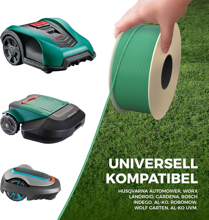 kanoo® Erdnägel für Mähroboter Begrenzungskabel – Erdhaken für sicheres Fixieren von Begrenzungsdrah