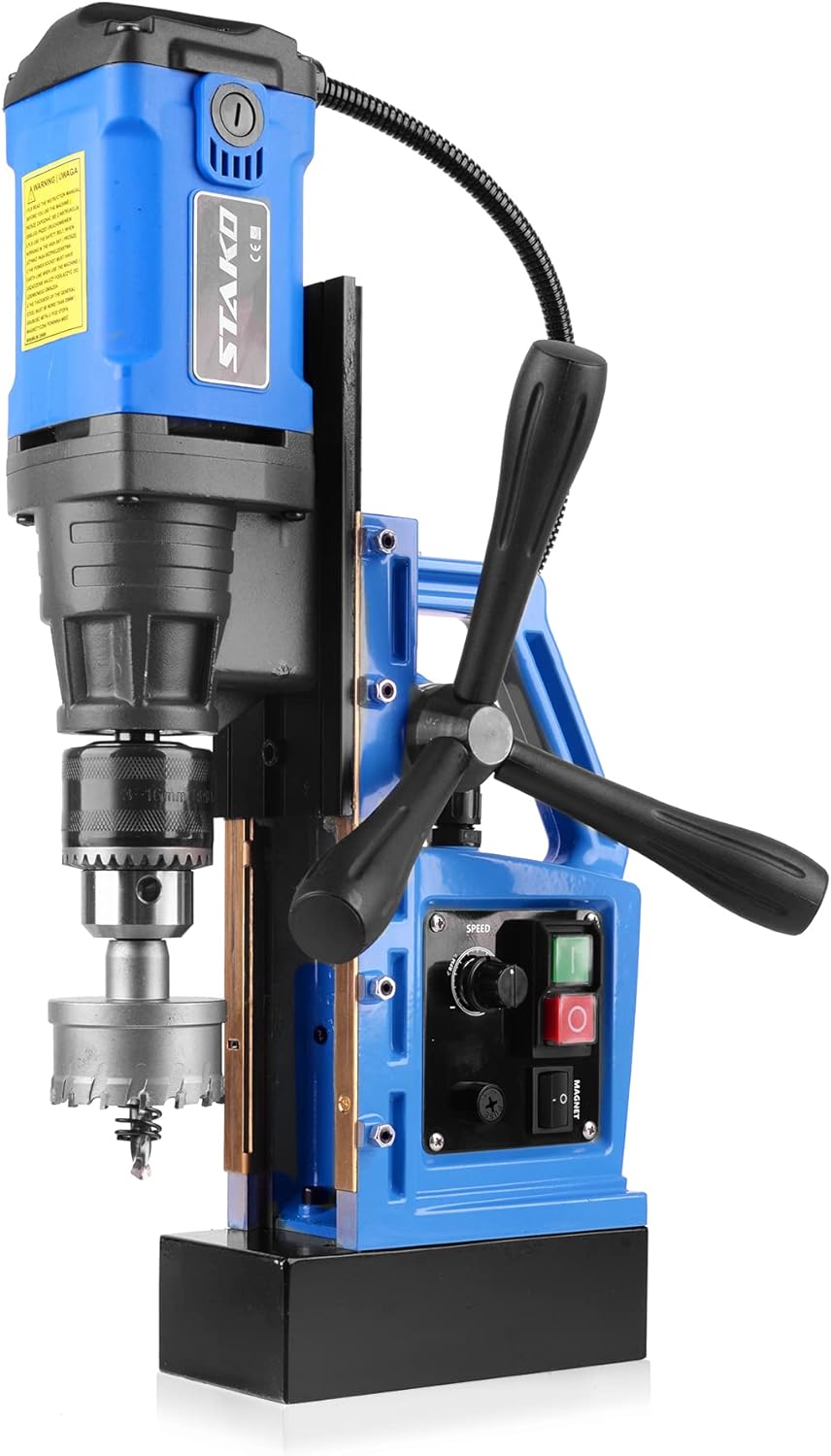 Magnetbohrmaschine Kernbohrmaschine 1480 W Bohrmaschine Leicht 10 kg STAKO Blau und Schwarz