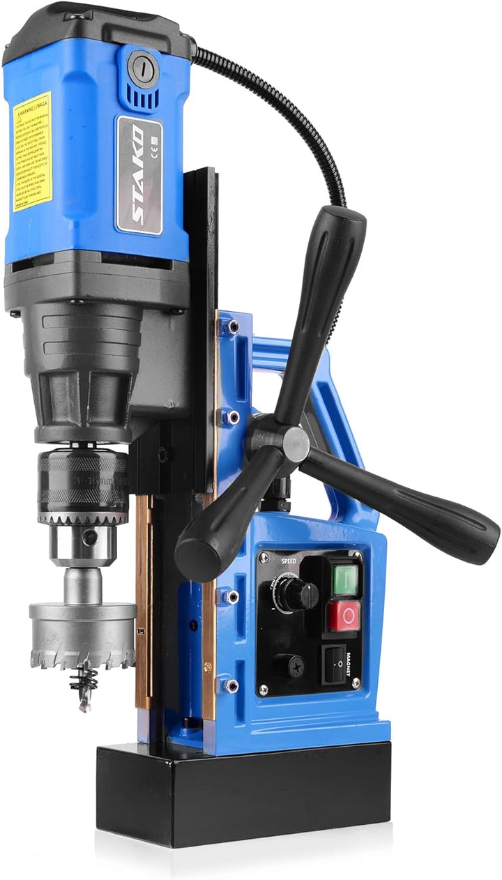 Magnetbohrmaschine Kernbohrmaschine 1480 W Bohrmaschine Leicht 10 kg STAKO Blau und Schwarz