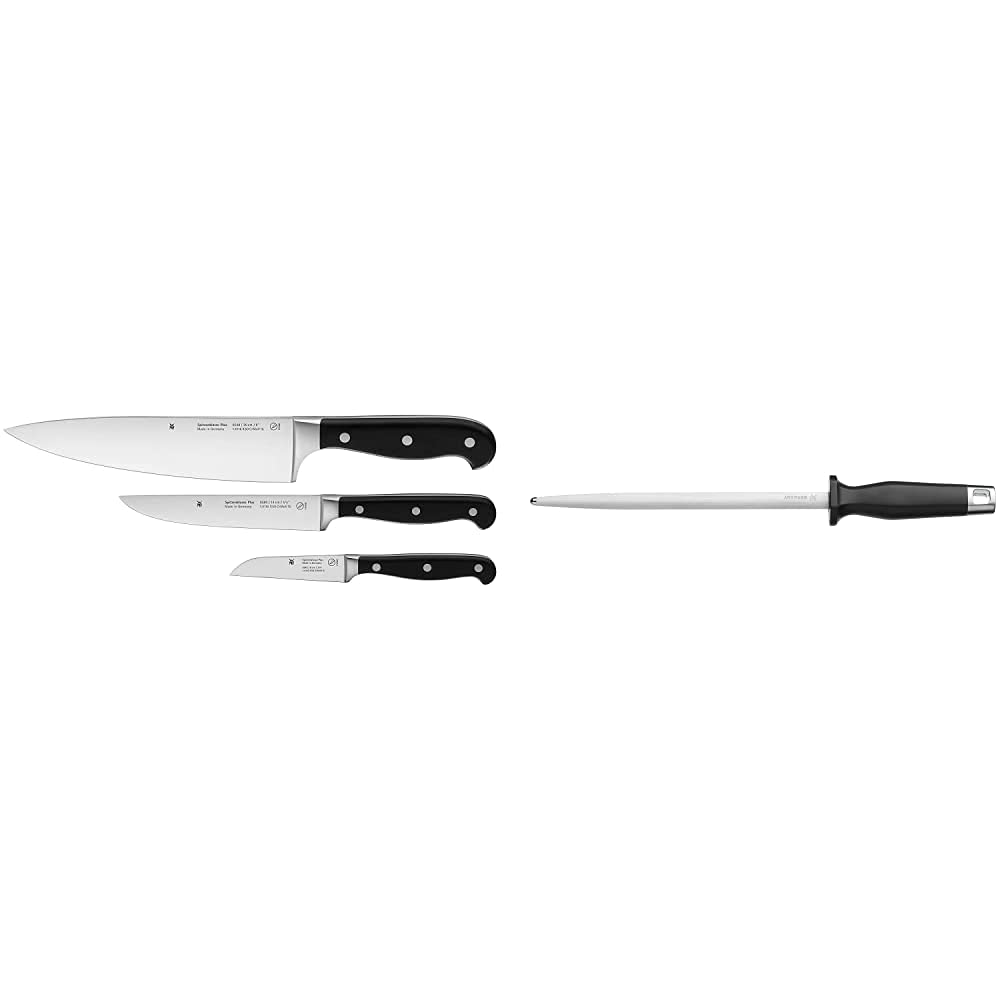 WMF Spitzenklasse Plus Messerset 3-teilig 3 Messer Küchenmesser geschmiedet Performance Cut & Spitze