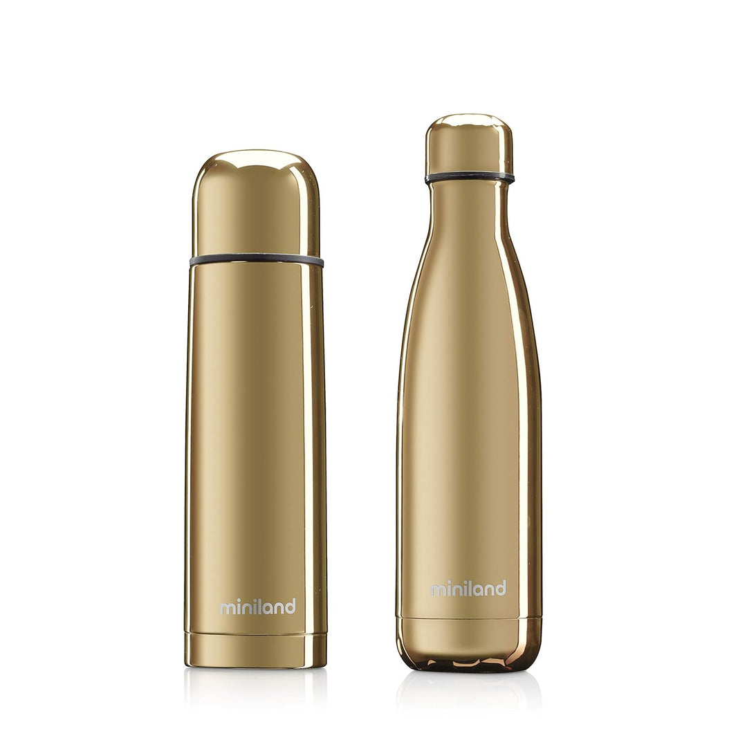 Miniland 89259 Set Isolierkanne Isolierflasche Mybaby&Me, 500 ml, gold Gold MYBABY&ME GOLD, Gold MYB