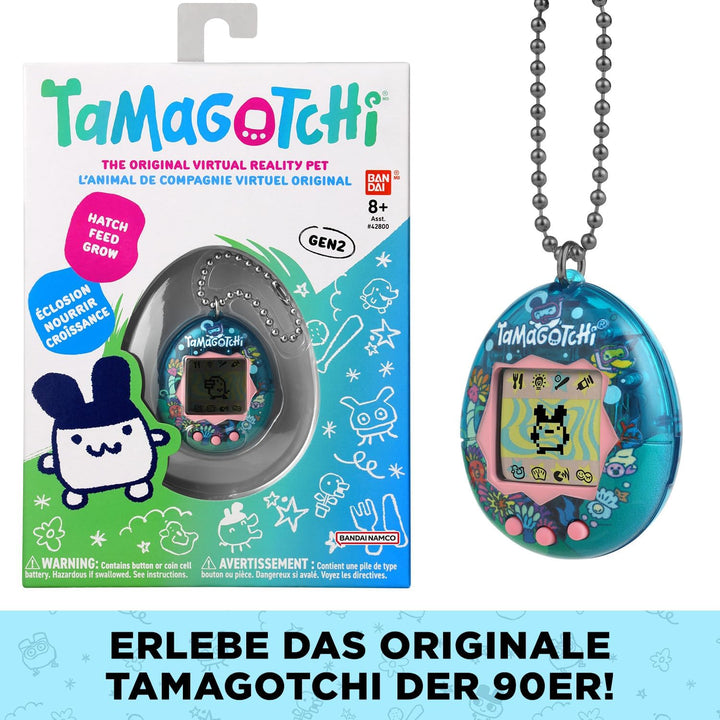 Bandai - Tamagotchi - Tamagotchi Original - Ozean - Elektronisches virtuelles Tier mit Farbdisplay,