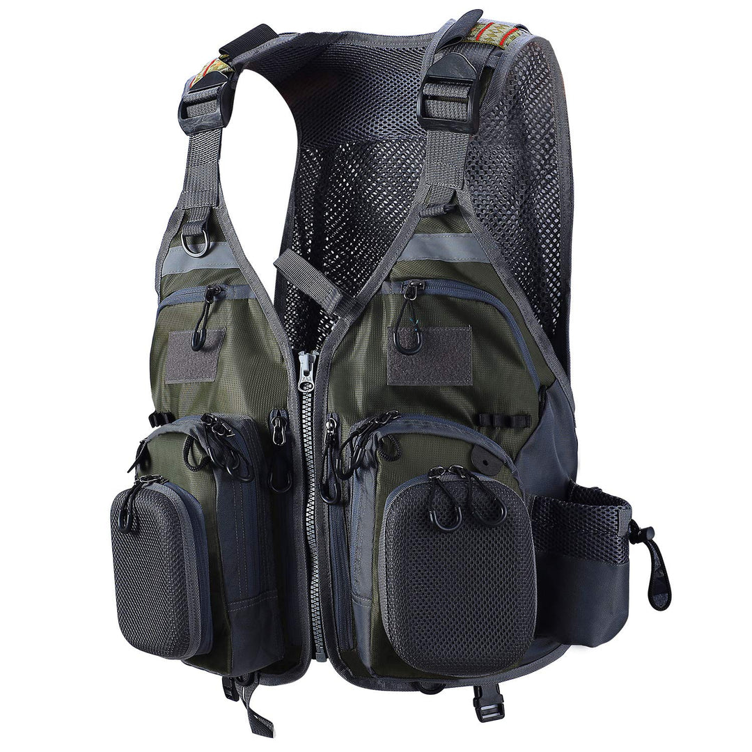 PELLOR Angel Westen, Herren Outdoor Freizeit Atmungsaktiv Weste Freizeitweste mit Vielen Taschen für