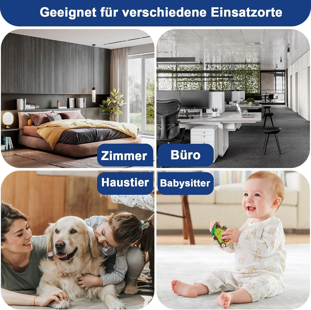 sakalaka Überwachungskamera HD 1080P Mini Kamera Videorekorder mit Bewegungserkennung und Loop-Aufze