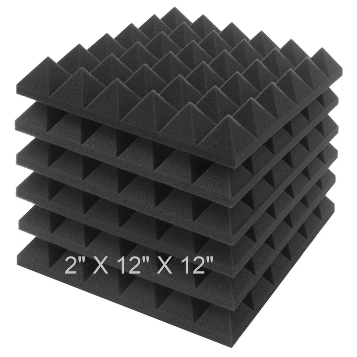 JBER Akustikschaumstoffplatten, 5 x 30 x 30 cm, Schalldämmbehandlung, Studio-Wandpolsterung, schalld