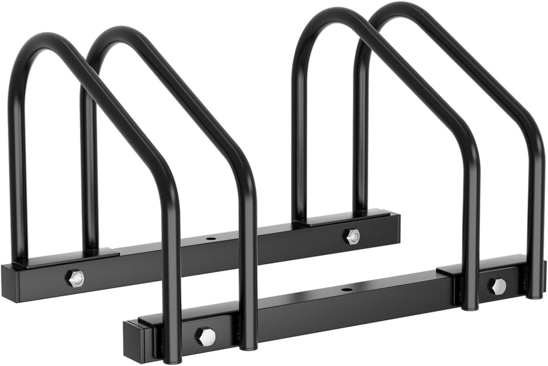 Eulenke 2 Stück Fahrradständer Metall Verzinkt Stahl - fahrradhalter 35-55mm Reifenbreite und 30cm R