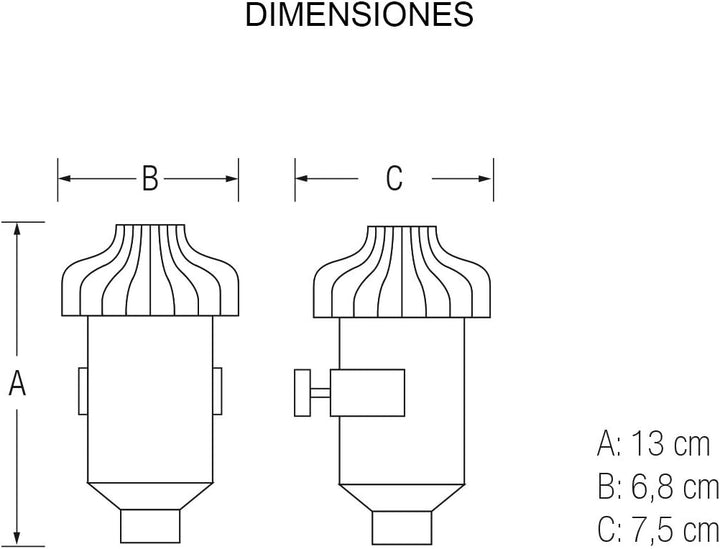 Neutraler Acid-Filter. Neutralisiert Säure-Kondensat, verlängert die Lebensdauer und reduziert die W