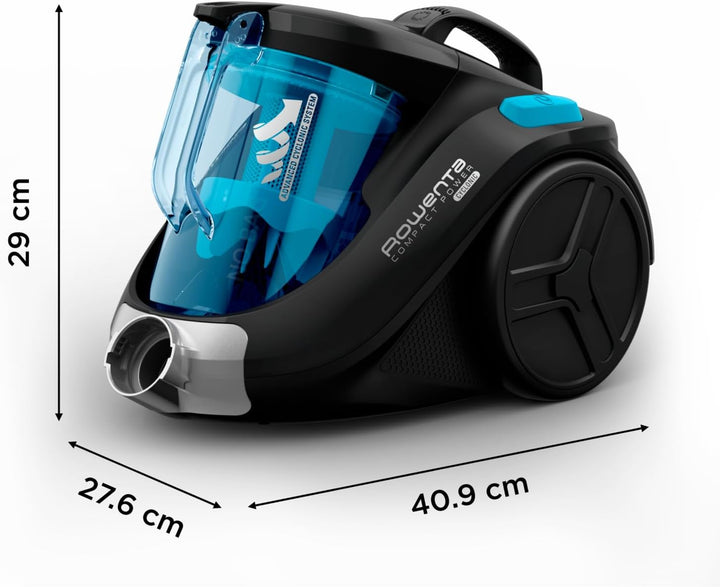Rowenta RO3731 Compact Power Cyclonic | Beutelloser Staubsauger | Leise | 750 Watt | 1,5 Liter Fassu
