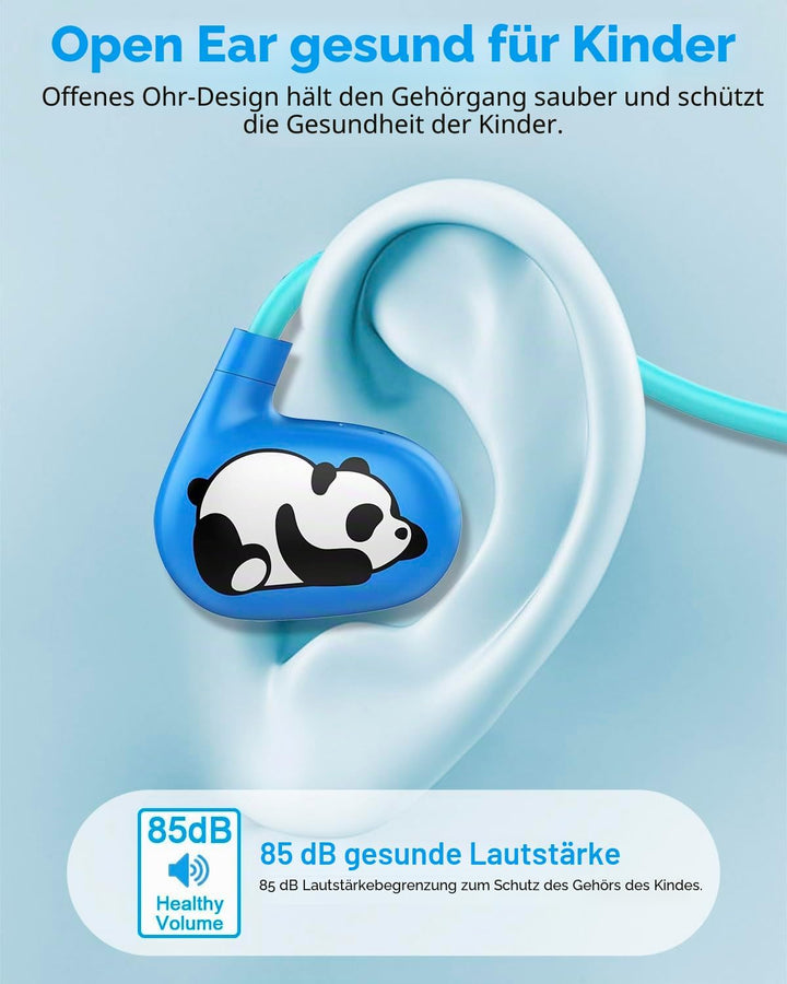 BANIGIPA Kinder-Kopfhörer, offene Kopfhörer, drahtloses Bluetooth 5.4 Headset mit Mikrofon für die S