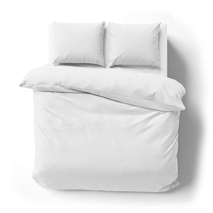 Lorena Mako-Satin Bettwäsche Venedig weiss 1 Bettbezug 135 x 200 cm + 1 Kissenbezug 80 x 80 cm, 1 Be