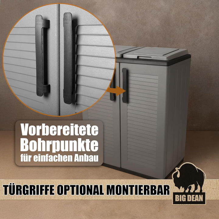 BigDean Mülltrennsystem Schrank Recycling System auch für Gelben Sack Made in Italy