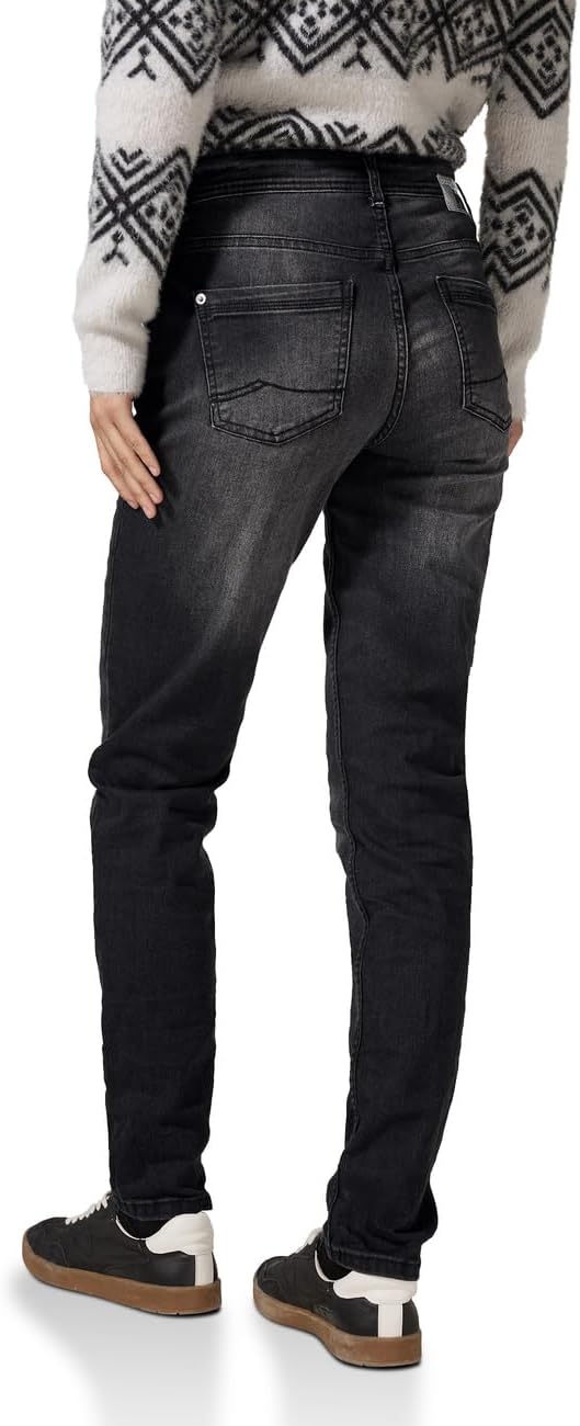 Cecil Damen Slim Fit Jeans 26W / 30L Dark Grey Washed, 26W / 30L Dark Grey Washed