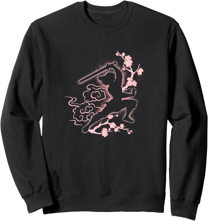 Disney Mulan Floral Glow Silhouette Sweatshirt