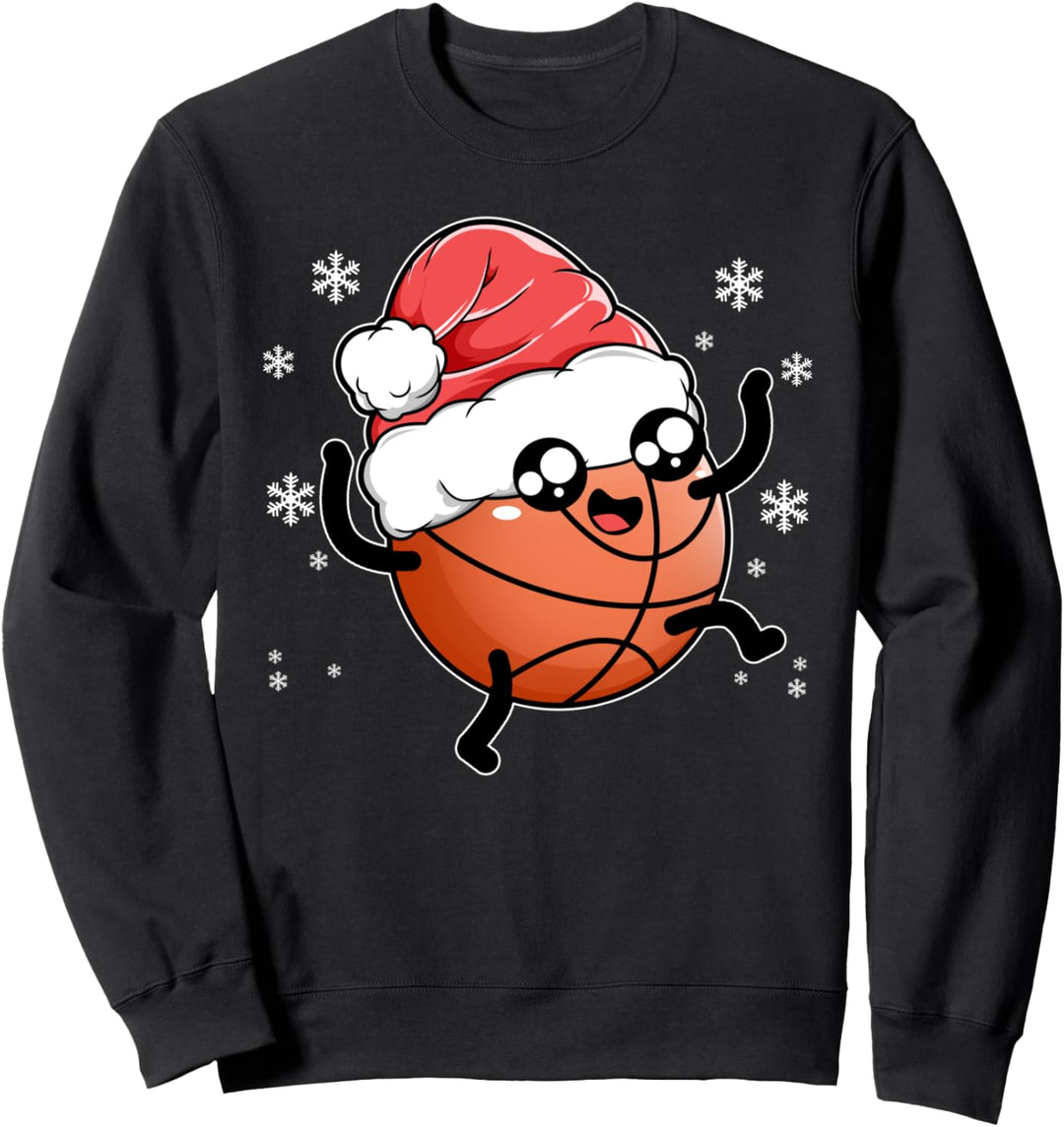 Christmas Basketballer Sport Xmas Weihnachten Basketball Sweatshirt
