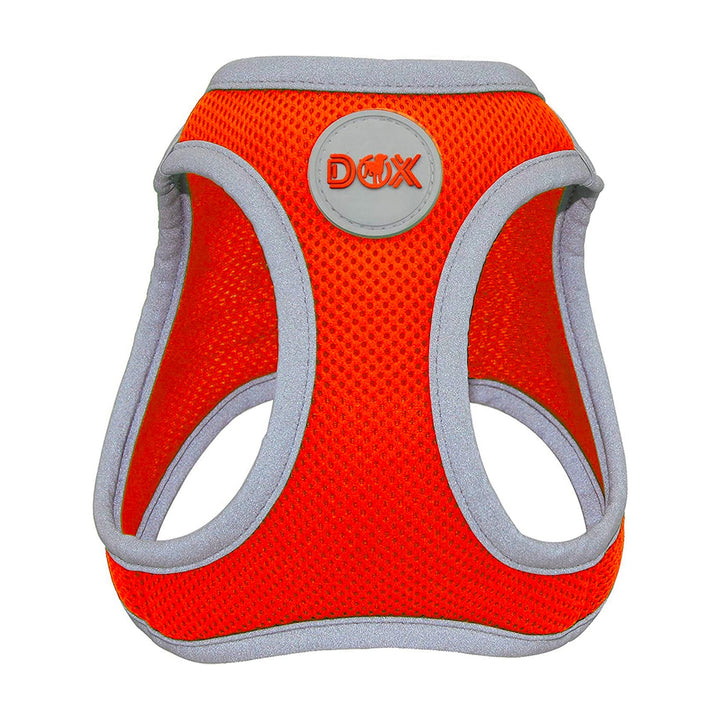 DDOXX Reflektierendes Airmesh Step-In Hundegeschirr - Verstellbare Brust Welpengeschirr für alle Grö