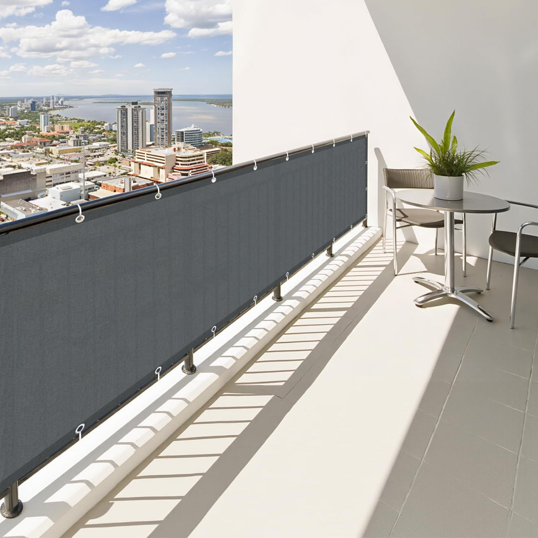 SUNNY GUARD Balkon Sichtschutz Wetterfest 70x300cm Balkonverkleidung Balkonabdeckung Balkonumspannun
