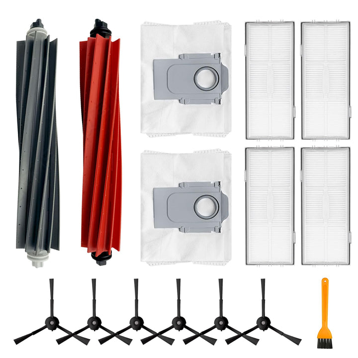 Fixbetter Zubehör-Kit für Roborock S8+, S8 Pro Ultra Roboter-Staubsauger Ersatzteile, 2 Hauptbürsten