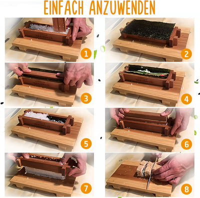 iSottcom Sushi Making Kit by Sushi Set geeignet für Profis und Anfänger - Sushi einfach zubereitet m
