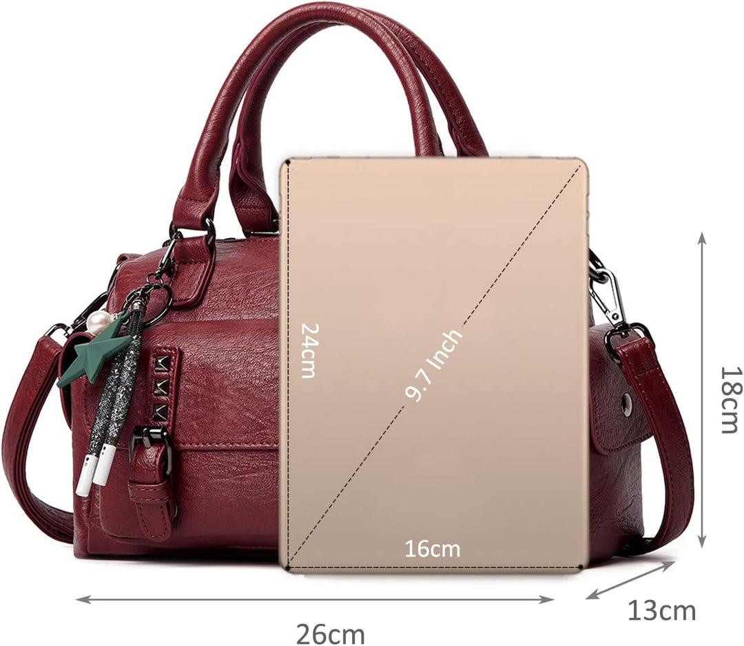 NICOLE &amp; DORIS Handtaschen Damen Umhängetasche Klein Tasche Frauen Schultertasche Retro Crossbody Ta