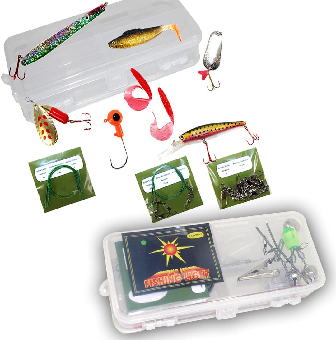 Vario Karpfen Combo Angelset | 3m XXL Komplettset mit Tasche + Anglerstuhl + Köderboxen + Zubehör fü